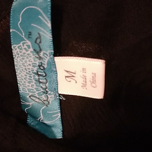 Buttons Black Long Sleeve Dress - Picture 4 of 4